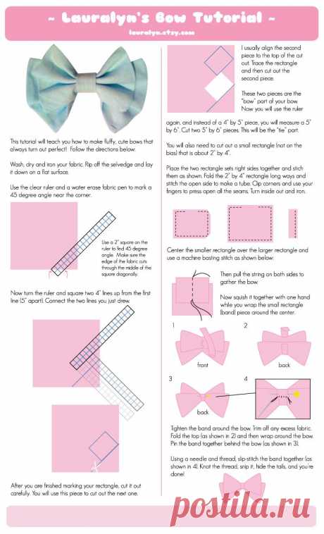 Leather bow tutorial - Поиск в Google
