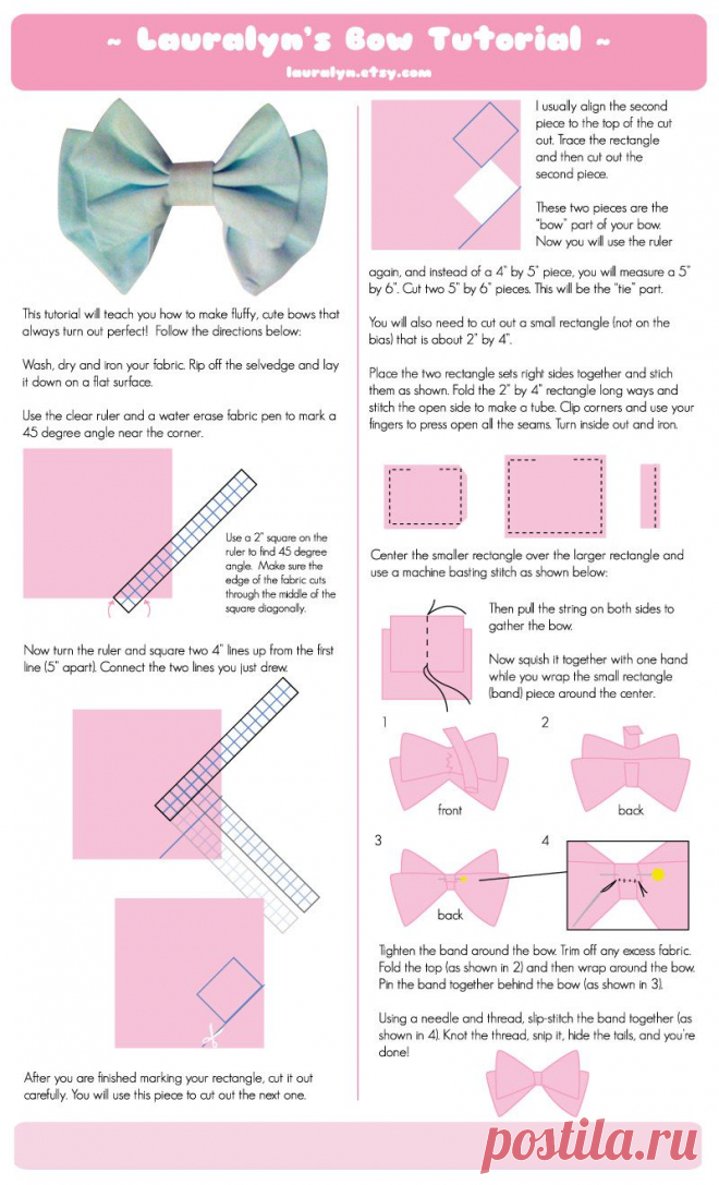 Leather bow tutorial - Поиск в Google