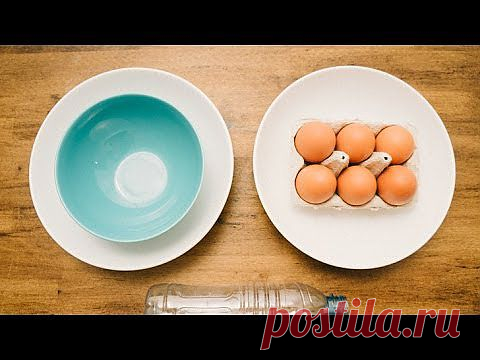 очень классный способ отделить желток от белка