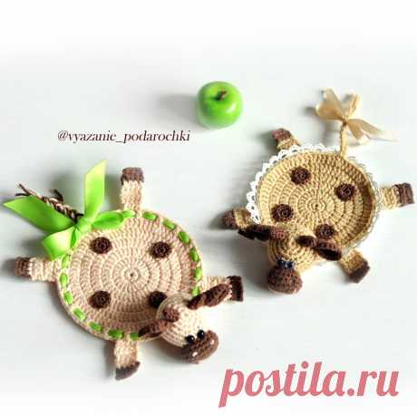 Подставка под кружку коровка | Амигуруми