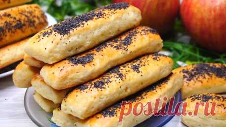 Нежные творожные палочки к чаю, 15-20 минут и вкуснятина на столе, кто попробовал так готовить, благодарят в комментариях. | Готовим с Калниной Натальей | Дзен