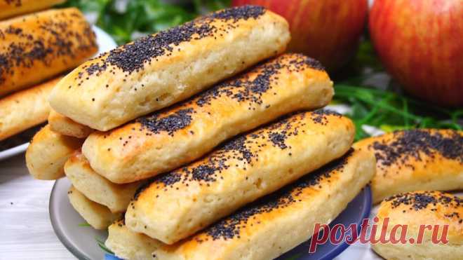Нежные творожные палочки к чаю, 15-20 минут и вкуснятина на столе, кто попробовал так готовить, благодарят в комментариях. | Готовим с Калниной Натальей | Дзен