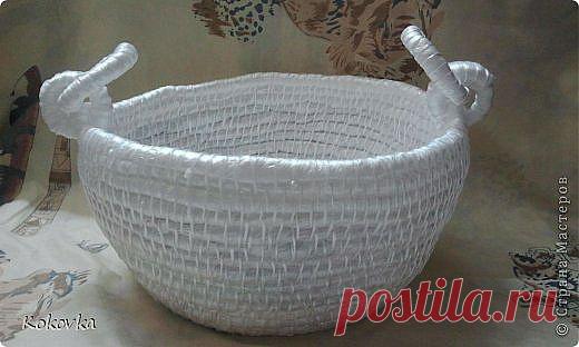 Как с пользой утилизировать полиэтилен или корзинки сшитые из пакетов