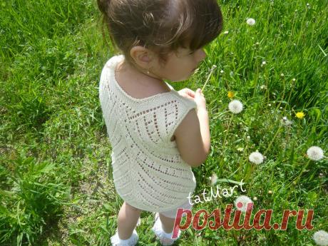 Летний ажурный топ спицами | Журнал Ярмарки Мастеров