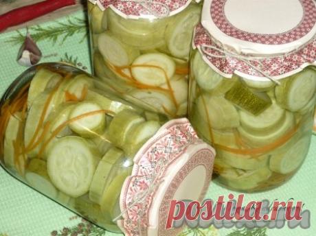 Консервированные кабачки с морковкой - рецепт с фото