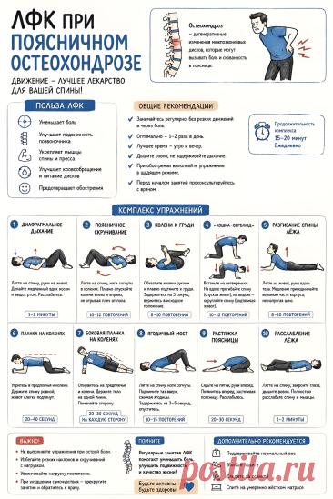 ЛФК при поясничном остеохондрозе