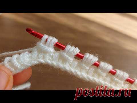 Super Easy Tunisian Knitting - Tunus İşi Çok Kolay Çok Hoş Örgü Modeli