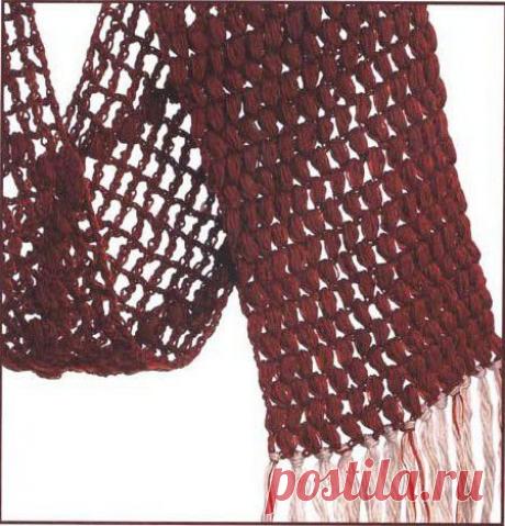 Палантин - филейная сетка