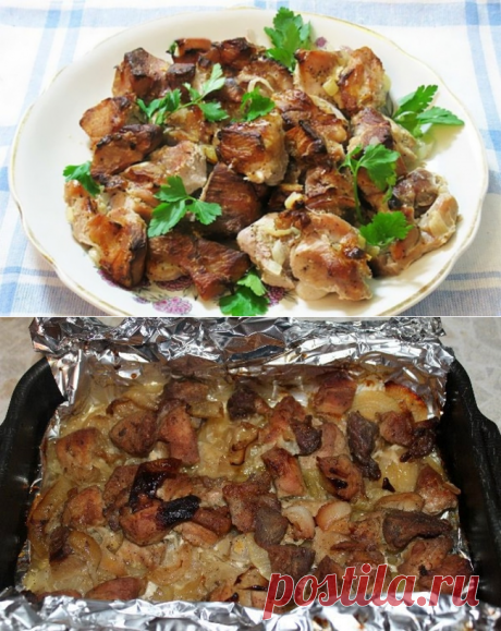Шашлык в духовке на луковой подушке / Простые рецепты