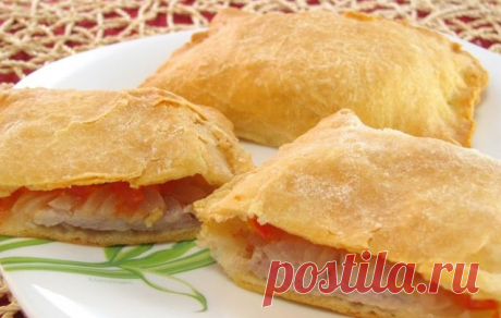 Слоеные пирожки с мясом и помидорами » Рецепты с пошаговым фото на Рецепт.су