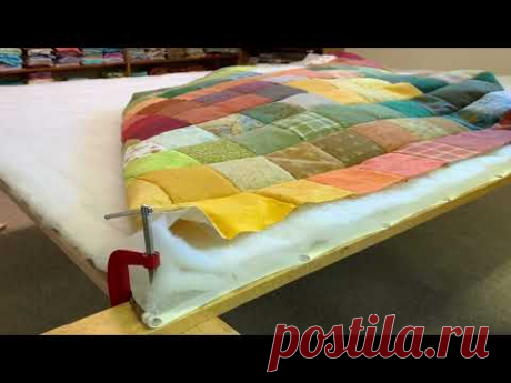 How to make a patchwork tied quilt