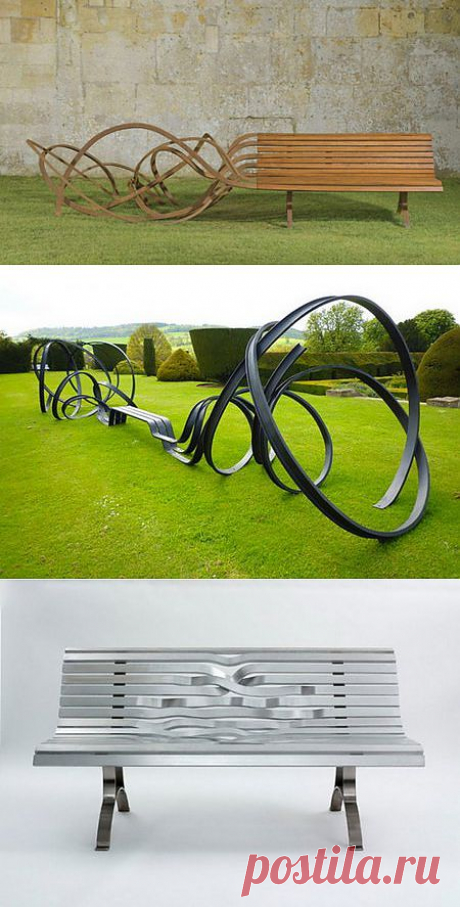 Интересные, модерновые видения на то, как может выглядеть обычная скамеечка