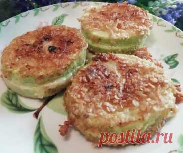 Кабачки жареные с сыром — Домашняя кулинария