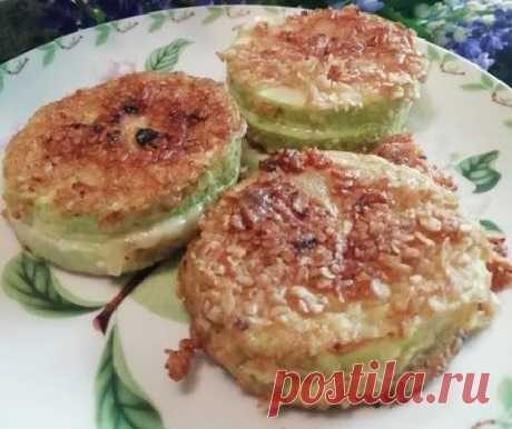 Кабачки жареные с сыром — Домашняя кулинария