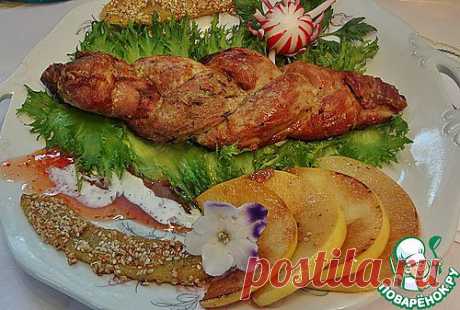 Праздничная &quot;коса&quot; из мяса - кулинарный рецепт