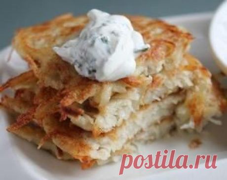Картофельные блины с куриным фаршем