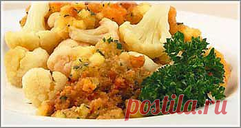 Цветная капуста по-польски | Домашняя кулинария