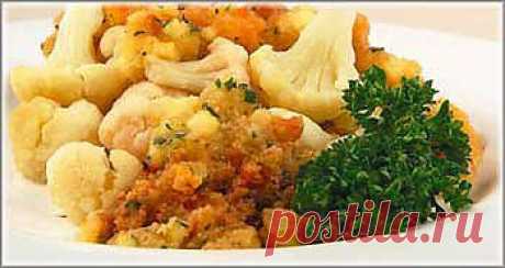 Цветная капуста по-польски | Домашняя кулинария