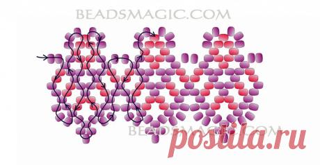 Necklace of beads “Queen of Violet” | Все о рукоделии: схемы, мастер классы, идеи на сайте labhousehold.com