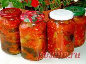 Острые баклажаны на зиму - Вкусные рецепты