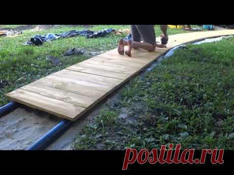 53. Wooden walkway / Дорожка. Сам не думал что так просто и круто получится.