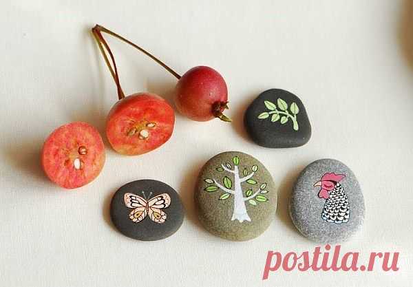 Расписные камни