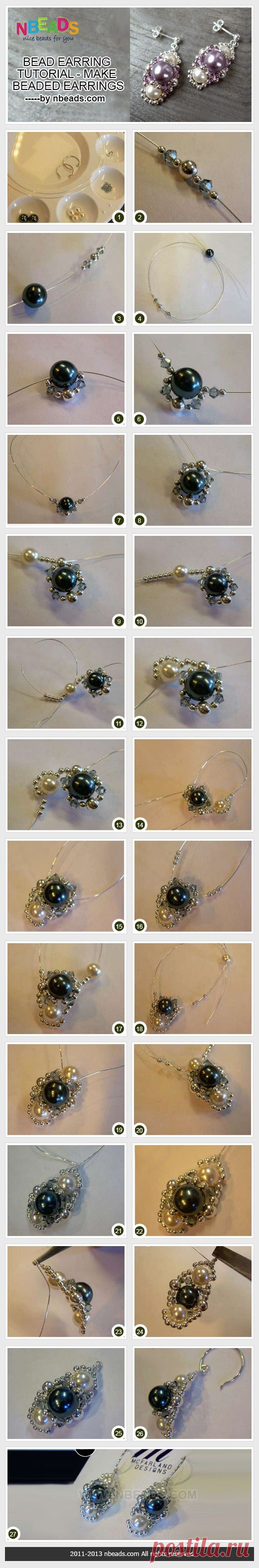 bead earring tutorial - make beaded earrings | Jewelry Tutorials