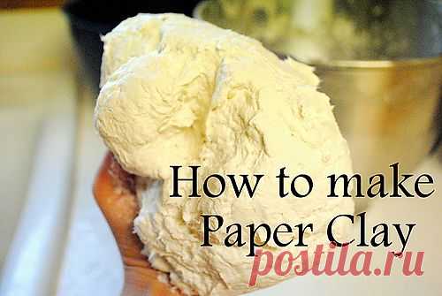 Как самому сделать массу для лепки PaperClay.