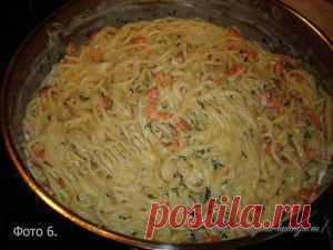 Паста с креветками — вкусный ужин.