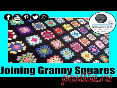 Crochet Joining Granny Squares Tutorial