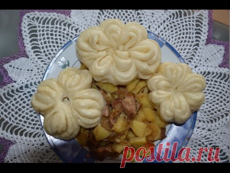 DAMPFNUDEL.БУЛОЧКИ НА ПАРУ-ЦВЕТОЧКИ.