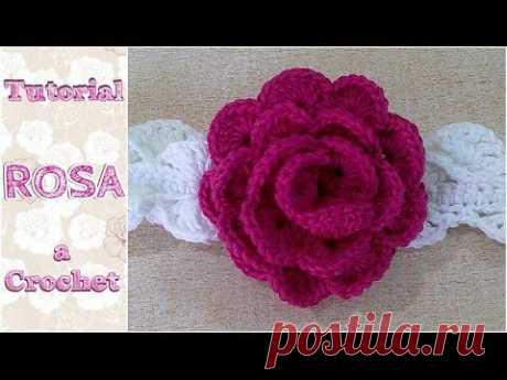 Crochet Spiral Center Flower Tutorial 10 Вязание объемного Цветка со спиралькой в серединке - YouTube