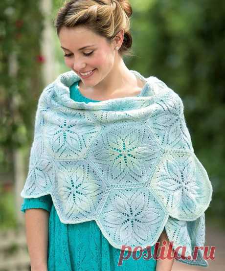 Ravelry: Sand Dollar Wrap pattern by Andrea Jurgrau