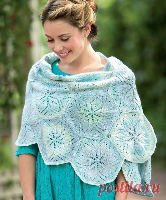Ravelry: Sand Dollar Wrap pattern by Andrea Jurgrau