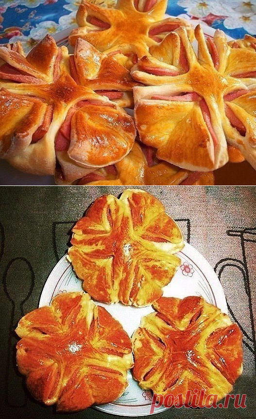 Колбасные цветочки