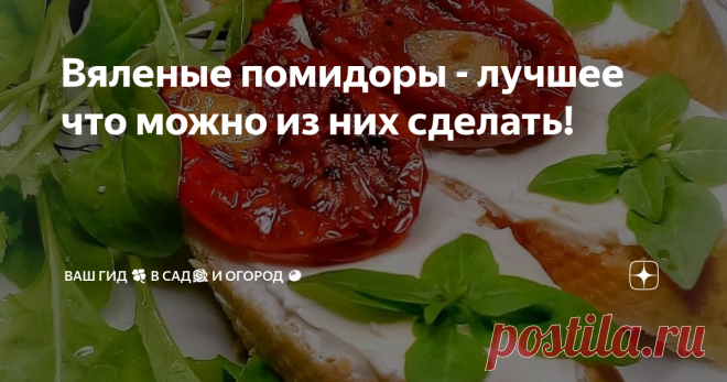 Вяленые помидоры - лучшее что можно из них сделать! Друзья, мой Директ взорван просьбами дать рецепт, вслед за Александрой все решили вялить помидоры.
У меня на эту затею запланирован следующий сбор урожая, а Саша уже пробует! Как она это делает:
Итак, друзья, я расскажу вам как без особого труда упаковать 7 кг спелых помидоров в 3 поллитровые банки.
И это настолько вкусно, что исчезает почти мгновенно.
