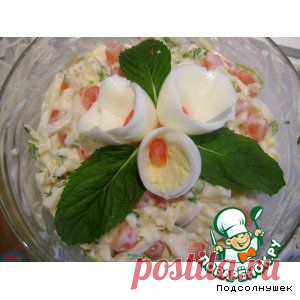 Салат с кальмарами "Быстрый" - кулинарный рецепт