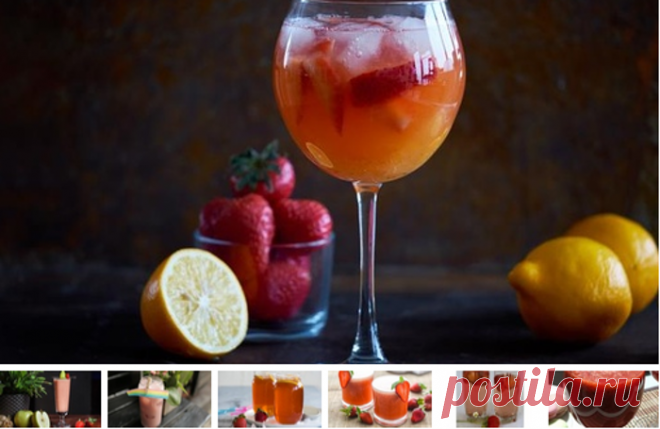 Напитки с клубникой: 7 рецептов