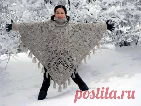 Poncho Crochet | Patrones crochet