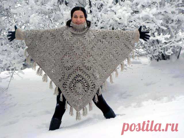 Poncho Crochet | Patrones crochet