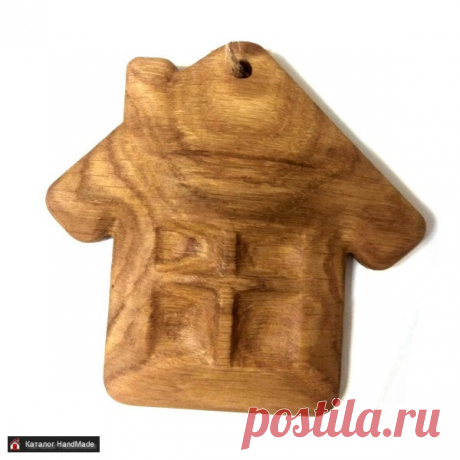 Деревянная ёлочная игрушка Домик ручной работы купить в Минске и Беларуси, цены на HandMade