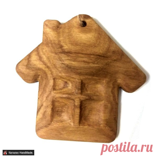 Деревянная ёлочная игрушка Домик ручной работы купить в Минске и Беларуси, цены на HandMade