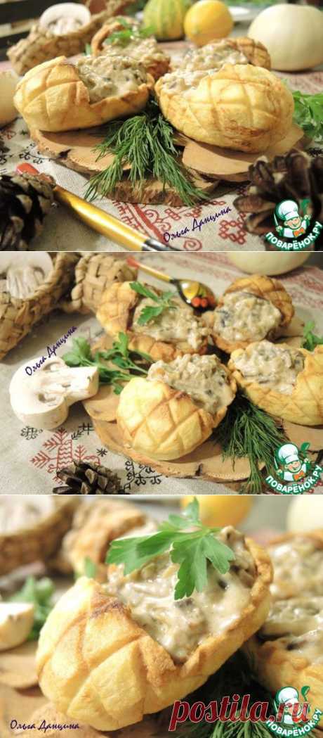 Жюльен в лапоточках - кулинарный рецепт