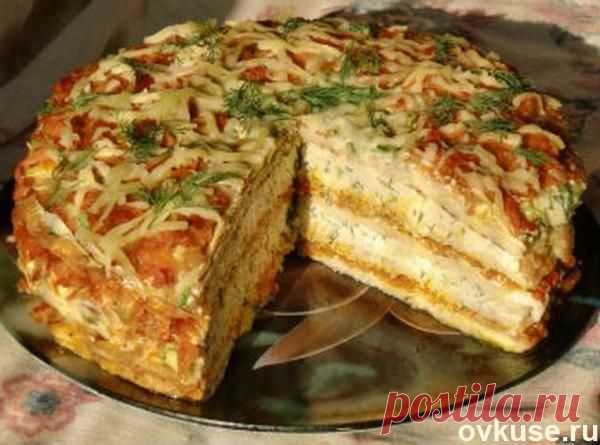 КАБАЧКОВЫЙ ТОРТ-ЗАКУСКА - Простые рецепты Овкусе.ру