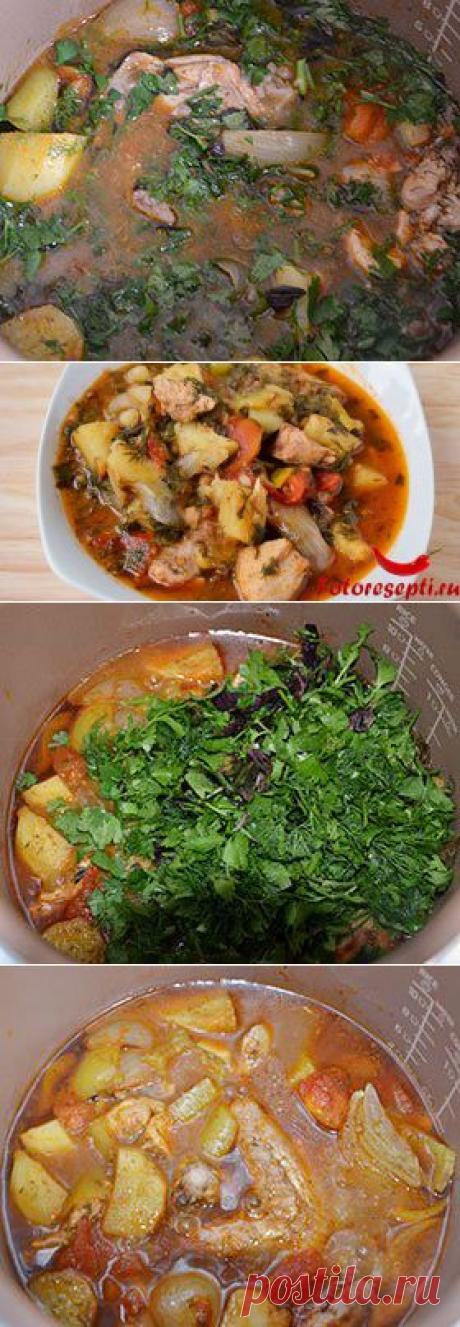 Простой рецепт чахохбили с курицей в мультиварке