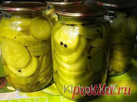 Кабачки маринованные по-болгарски