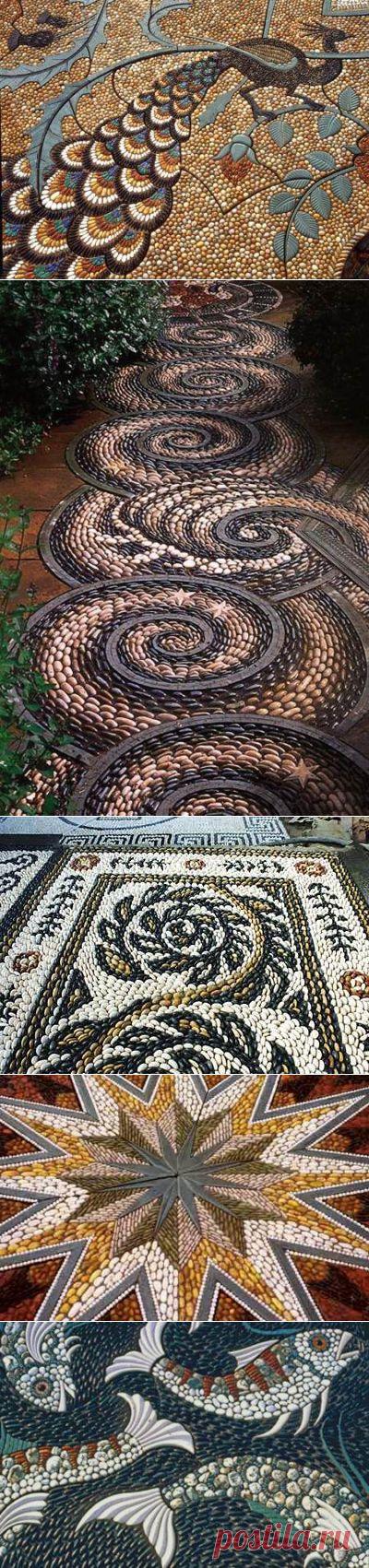 Шедевры из обычной морской гальки