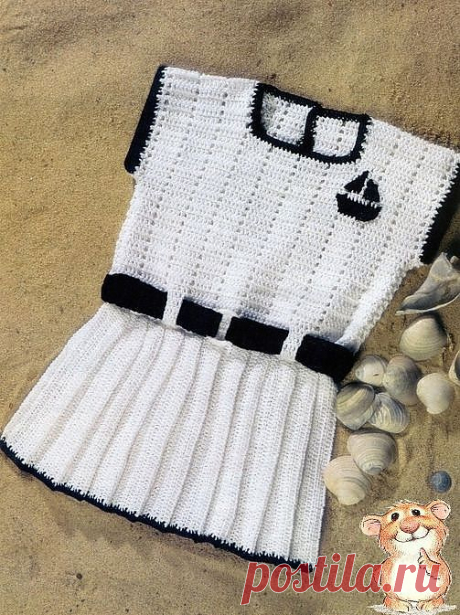 Детский сарафан с юбкой гофре | «Хомяк55.ру» сайт о вязании