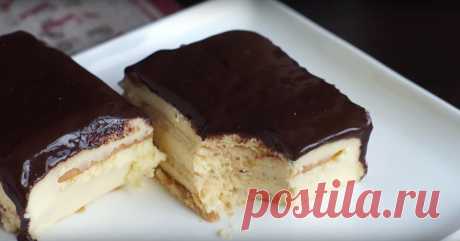 5 минут приготовлений, 2 часа в холодильнике, и вкуснейший торт готов! Все необходимое уже нашла у себя дома! (видео)