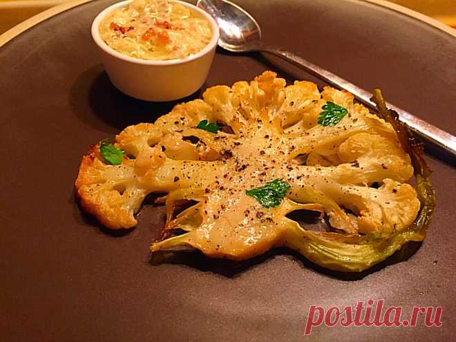 Цветная капуста с дижонским соусом